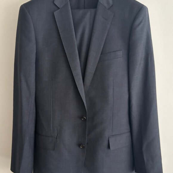 $1200 J.CREW Classic Ludlow Navy Wool Suit 38-40 Long, Pants 34x32 - Picture 1 of 15